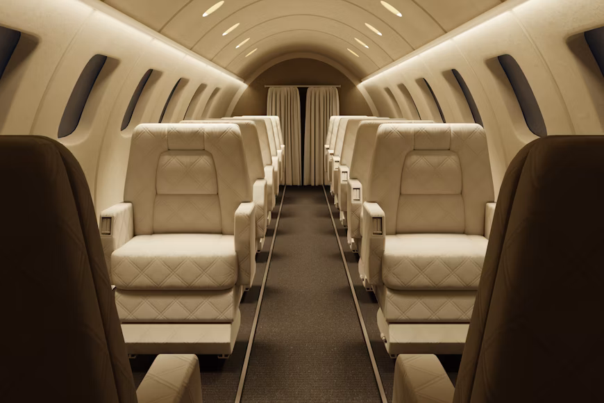 The redesigned luxury First Class suite on Air India.